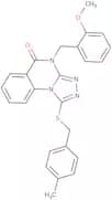 4-[(2-Methoxyphenyl)methyl]-1-{[(4-methylphenyl)methyl]sulfanyl}-4H,5H-[1,2,4]triazolo[4,3-a]quina…