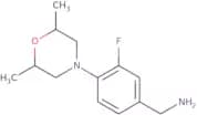 [4-(2,6-Dimethylmorpholin-4-yl)-3-fluorophenyl]methanamine