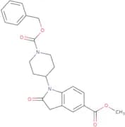 Methyl 1-(1-((benzyloxy)carbonyl)piperidin-4-yl)-2-oxoindoline-5-carboxylate