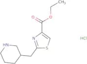 Ethyl 2-[(piperidin-3-yl)methyl]-1,3-thiazole-4-carboxylate hydrochloride