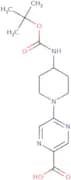 5-(4-{[(tert-Butoxy)carbonyl]amino}piperidin-1-yl)pyrazine-2-carboxylic acid