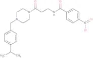 4-Nitro-N-[3-oxo-3-(4-{[4-(propan-2-yl)phenyl]methyl}piperazin-1-yl)propyl]benzamide
