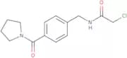2-Chloro-N-{[4-(pyrrolidine-1-carbonyl)phenyl]methyl}acetamide