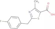 2-[(4-Fluorophenyl)methyl]-4-methyl-1,3-thiazole-5-carboxylic acid