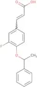 (2E)-3-[3-Fluoro-4-(1-phenylethoxy)phenyl]prop-2-enoic acid