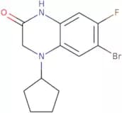 6-Bromo-4-cyclopentyl-7-fluoro-1,2,3,4-tetrahydroquinoxalin-2-one