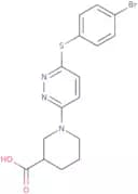 1-{6-[(4-Bromophenyl)sulfanyl]pyridazin-3-yl}piperidine-3-carboxylic acid