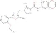 5-Amino-N-(2,3-dihydro-1,4-benzodioxin-6-yl)-1-{[2-(2-ethoxyphenyl)-5-methyl-1,3-oxazol-4-yl]methy…