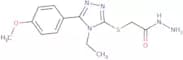 2-{[4-Ethyl-5-(4-methoxyphenyl)-4H-1,2,4-triazol-3-yl]sulfanyl}acetohydrazide