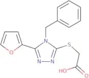 2-{[4-Benzyl-5-(furan-2-yl)-4H-1,2,4-triazol-3-yl]sulfanyl}acetic acid