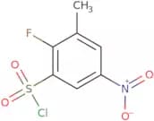 2-Fluoro-3-methyl-5-nitrobenzene-1-sulfonyl chloride