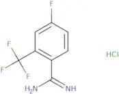 4-Fluoro-2-(trifluoromethyl)benzene-1-carboximidamide hydrochloride