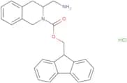 (9H-Fluoren-9-yl)methyl 3-(aminomethyl)-1,2,3,4-tetrahydroisoquinoline-2-carboxylate hydrochloride