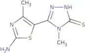 5-(2-amino-4-methyl-1,3-thiazol-5-yl)-4-methyl-2,4-dihydro-3h-1,2,4-triazole-3-thione