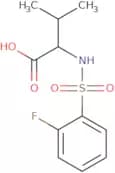 (2S)-2-(2-Fluorobenzenesulfonamido)-3-methylbutanoic acid