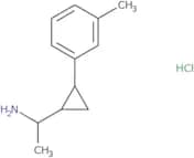 1-[2-(3-Methylphenyl)cyclopropyl]ethan-1-amine hydrochloride