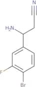 (3S)-3-Amino-3-(4-bromo-3-fluorophenyl)propanenitrile