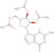 2-Amino-6-mercapto-9-(2',3',5'-tri-O-acetyl-b-ribofuranosyl)purine