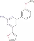 4-(Furan-2-yl)-6-(3-methoxyphenyl)pyrimidin-2-amine
