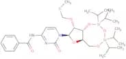 N-Benzoyl-2'-O-[(methylthio)methyl]-3',5'-O-[1,1,3,3-tetrakis(1-methylethyl)-1,3-disiloxanediyl]-c…