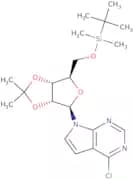6-Chloro-7-deaza-9-(5'-O-tert-butyldimethylsilyl-2',3'-O-isopropylidene-b-D-ribofuranosyl)purine