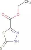Ethyl 5-sulfanyl-1,3,4-thiadiazole-2-carboxylate