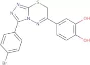 4-[3-(4-Bromophenyl)-7H-[1,2,4]triazolo[3,4-b][1,3,4]thiadiazin-6-yl]benzene-1,2-diol