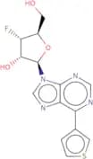 9-(3'-Deoxy-3'-fluoro-b-D-ribofuranosyl)-6-(thiophen-3-yl)purine