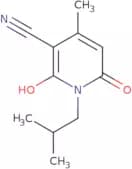 6-Hydroxy-4-methyl-1-(2-methylpropyl)-2-oxo-1,2-dihydropyridine-3-carbonitrile