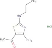 1-[4-Methyl-2-(propylamino)-1,3-thiazol-5-yl]ethan-1-one hydrochloride