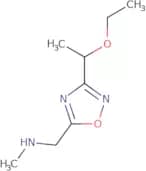 {[3-(1-Ethoxyethyl)-1,2,4-oxadiazol-5-yl]methyl}(methyl)amine