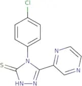 4-(4-Chlorophenyl)-5-(pyrazin-2-yl)-4H-1,2,4-triazole-3-thiol