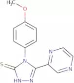 4-(4-Methoxyphenyl)-5-(pyrazin-2-yl)-4H-1,2,4-triazole-3-thiol