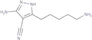 3-Amino-5-(5-aminopentyl)-1H-pyrazole-4-carbonitrile