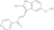 (2E)-3-(5-Methoxy-2-methyl-1H-indol-3-yl)-1-(4-pyridinyl)-2-propen-1-one