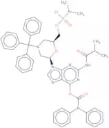[(2S,6R)-6-{N2-(Isobutyryl)-O6-(diphenylcarbomoyl)guanin-9-yl}-4-tritylmorpholin-2-yl]methyl dimet…