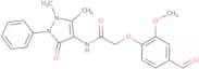 N-(1,5-Dimethyl-3-oxo-2-phenyl-2,3-dihydro-1H-pyrazol-4-yl)-2-(4-formyl-2-methoxyphenoxy)acetamide