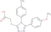 2-{[5-(4-Methoxyphenyl)-4-(4-methylphenyl)-4H-1,2,4-triazol-3-yl]sulfanyl}acetic acid