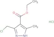 Ethyl 3-(chloromethyl)-5-methyl-1H-pyrazole-4-carboxylate hydrochloride