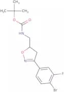 tert-Butyl ((3-(4-bromo-3-fluorophenyl)-4,5-dihydroisoxazol-5-yl)methyl)carbamate