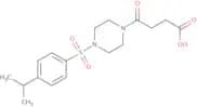 4-Oxo-4-{4-[4-(propan-2-yl)benzenesulfonyl]piperazin-1-yl}butanoic acid