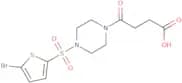 4-{4-[(5-Bromothiophen-2-yl)sulfonyl]piperazin-1-yl}-4-oxobutanoic acid