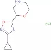 2-(3-Cyclopropyl-1,2,4-oxadiazol-5-yl)morpholine hydrochloride