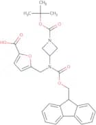 5-[({1-[(tert-Butoxy)carbonyl]azetidin-3-yl}({[(9H-fluoren-9-yl)methoxy]carbonyl})amino)methyl]fur…
