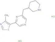 2-(4-Methyl-1,3-thiazol-5-yl)-6-[(piperidin-3-yl)methyl]pyrazine dihydrochloride