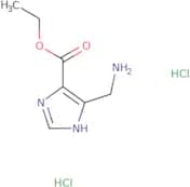 Ethyl 4-(aminomethyl)-1H-imidazole-5-carboxylate dihydrochloride