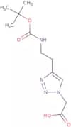 2-[4-(2-{[(tert-Butoxy)carbonyl]amino}ethyl)-1H-1,2,3-triazol-1-yl]acetic acid