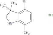 4-Bromo-3,3,7-trimethyl-2,3-dihydro-1H-indole hydrochloride