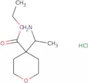 Ethyl 4-(1-aminoethyl)oxane-4-carboxylate hydrochloride
