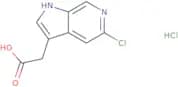2-{5-Chloro-1H-pyrrolo[2,3-c]pyridin-3-yl}acetic acid hydrochloride